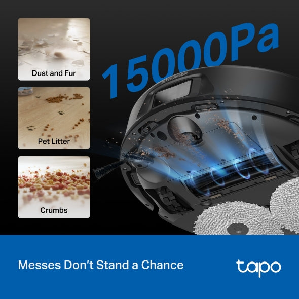 Tapo Robot Vacuum & Mop + Advanced Self-Cleaning Docking Station | RV50 PRO OMNI