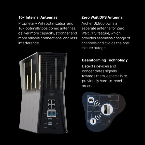 Tapo Wireless WiFi 7 Router | Archer BE805
