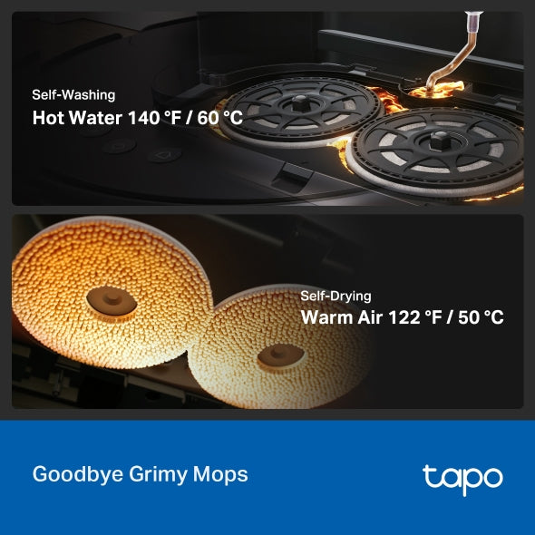 Tapo Robot Vacuum & Mop + Advanced Self-Cleaning Docking Station | RV50 PRO OMNI