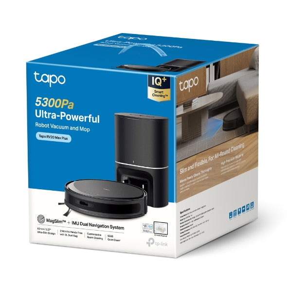 Tapo MagSlim™ LiDar Navigation Robot Vacuum | RV20 Max Plus