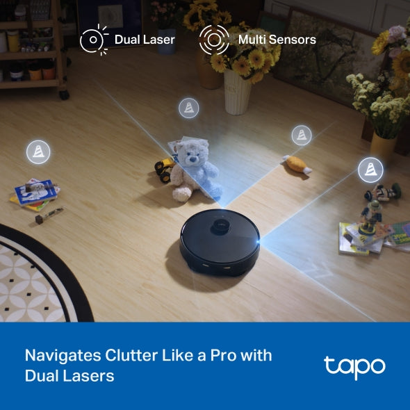 Tapo Robot Vacuum & Mop + Advanced Self-Cleaning Docking Station | RV50 PRO OMNI