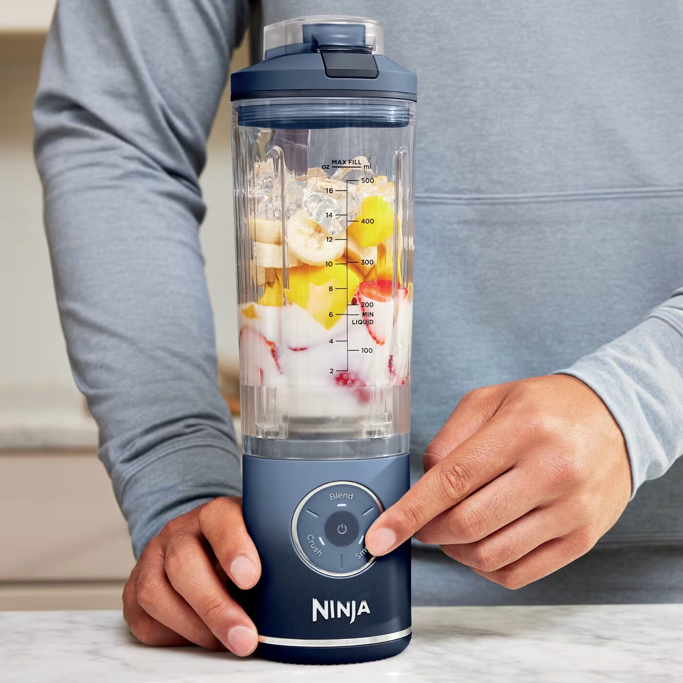Ninja Blast Portable Juicer XL | BC251 ( Cool Grey)
