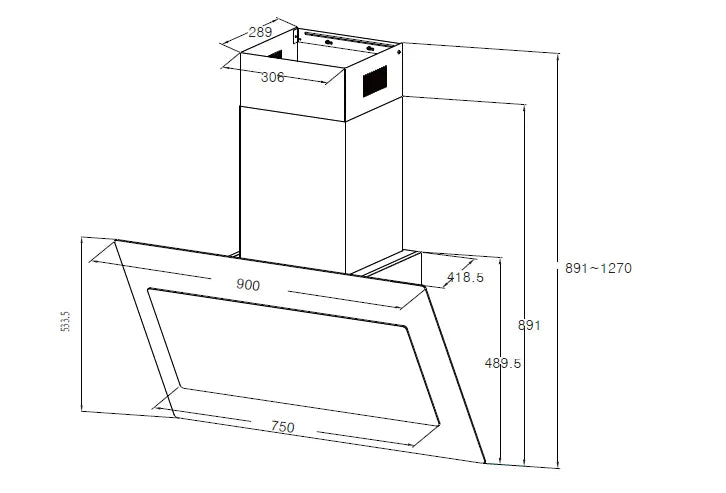 Midea Cooker Hood | MCH90J82