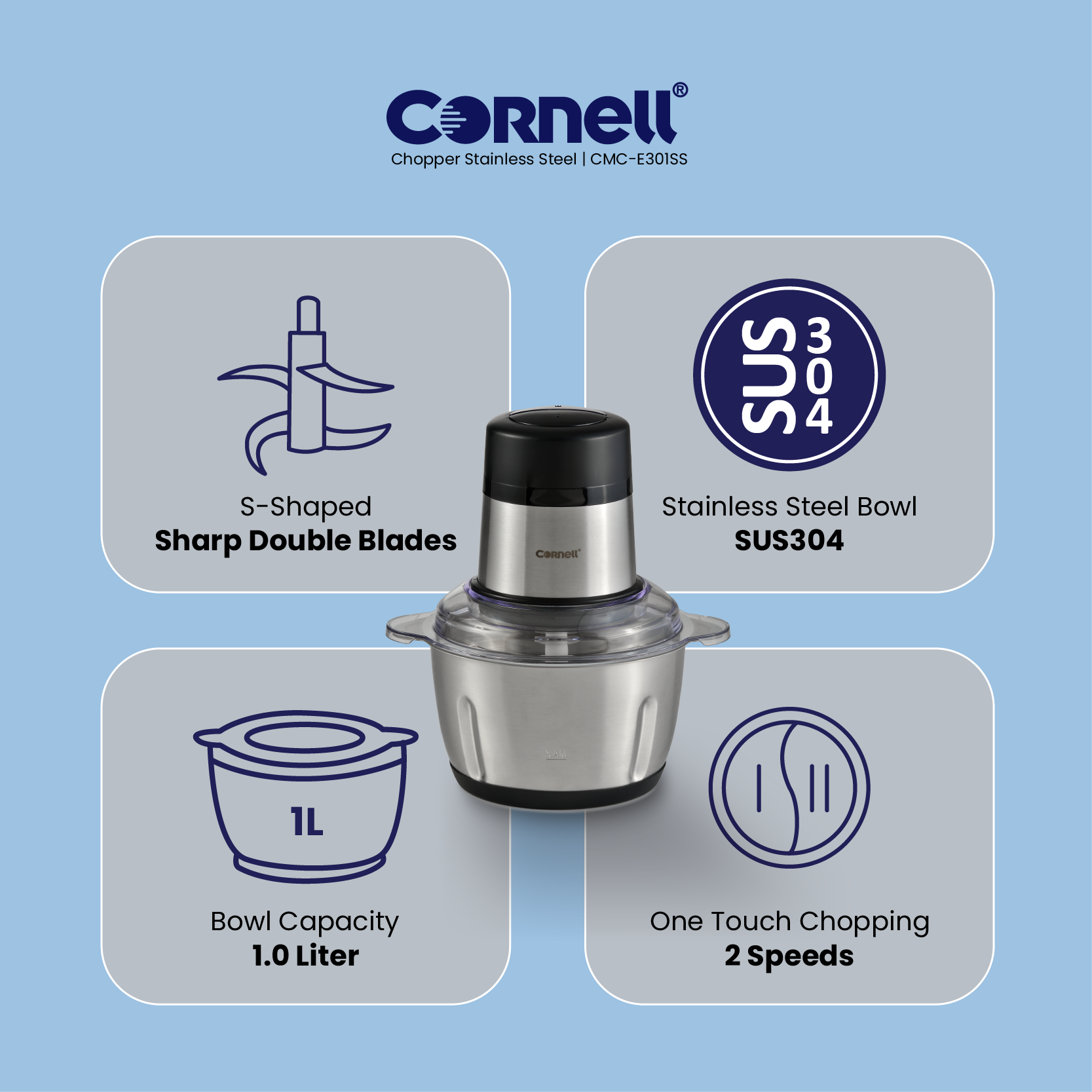 Cornell Food Chopper | CMC-E301SS