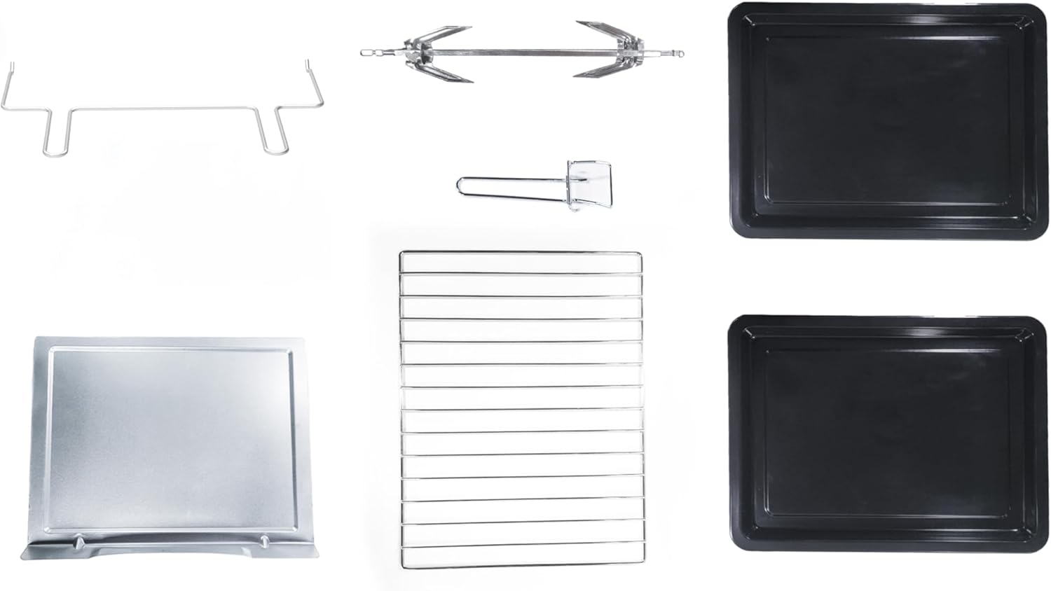 Cornell 70L Double Glass Electric Oven with Rotisserie & Convection Function CEOS702BK