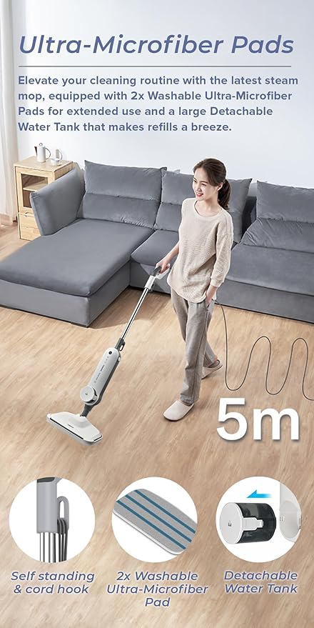Cornell Nano Steam Mop - CESM-330WH