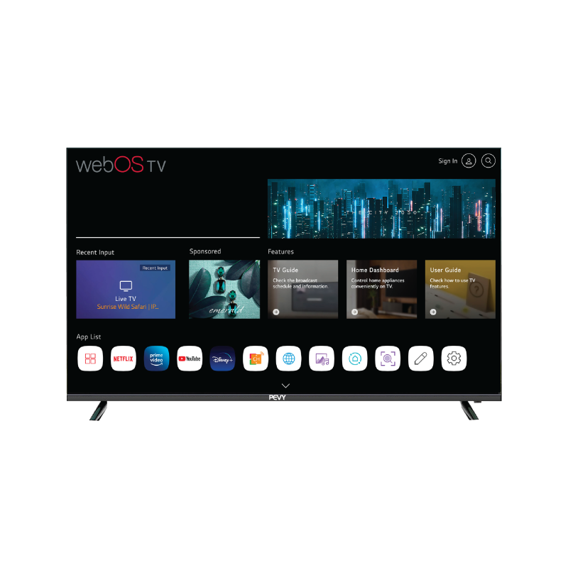 PEVY 55" 4K UHD Smart TV | ELED-55LG600