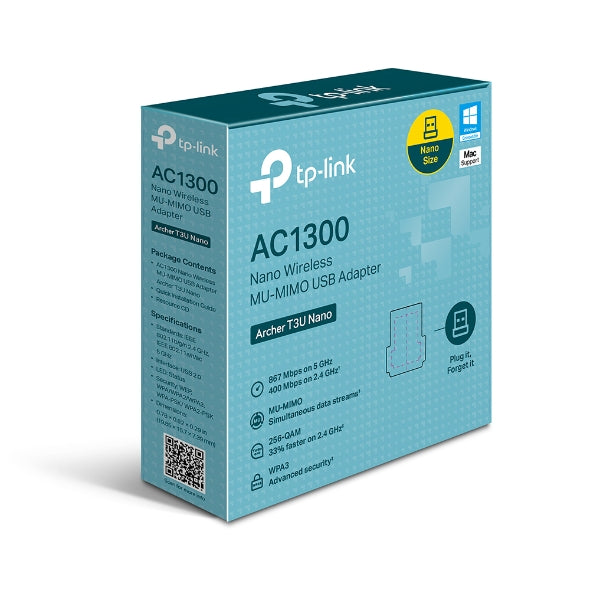 Tapo Wireless USB Adapter | Archer T3U Nano