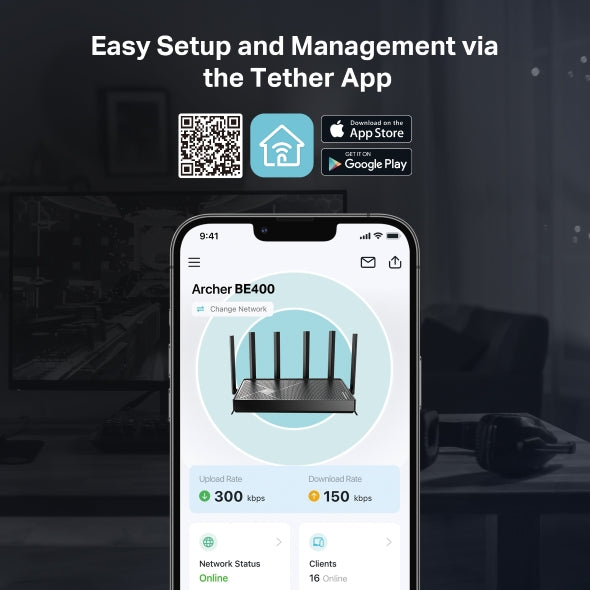 Tapo Wireless WiFi 7 Router | Archer BE400