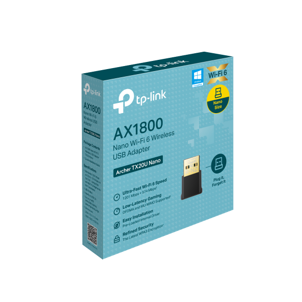 Tapo Wireless USB Adapter | Archer TX20U Nano