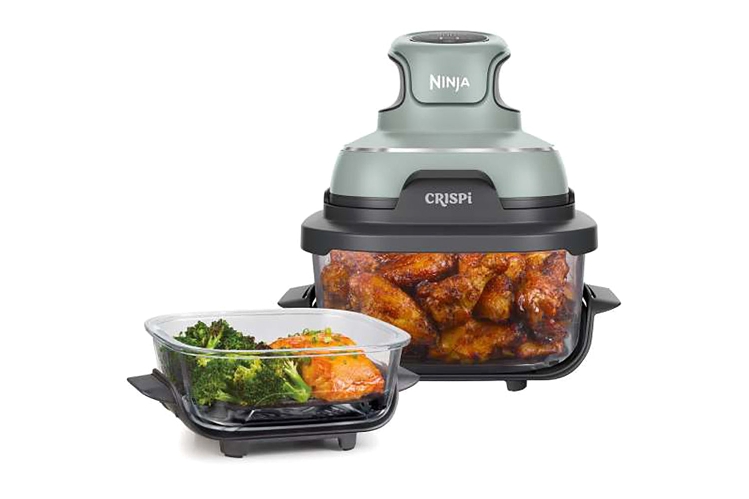Ninja Crispi Portable Glass Air Fryer (Sage) | FN101