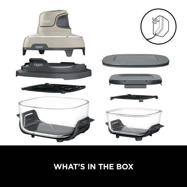 Ninja Crispi Portable Glass Air Fryer (Stone) | FN101