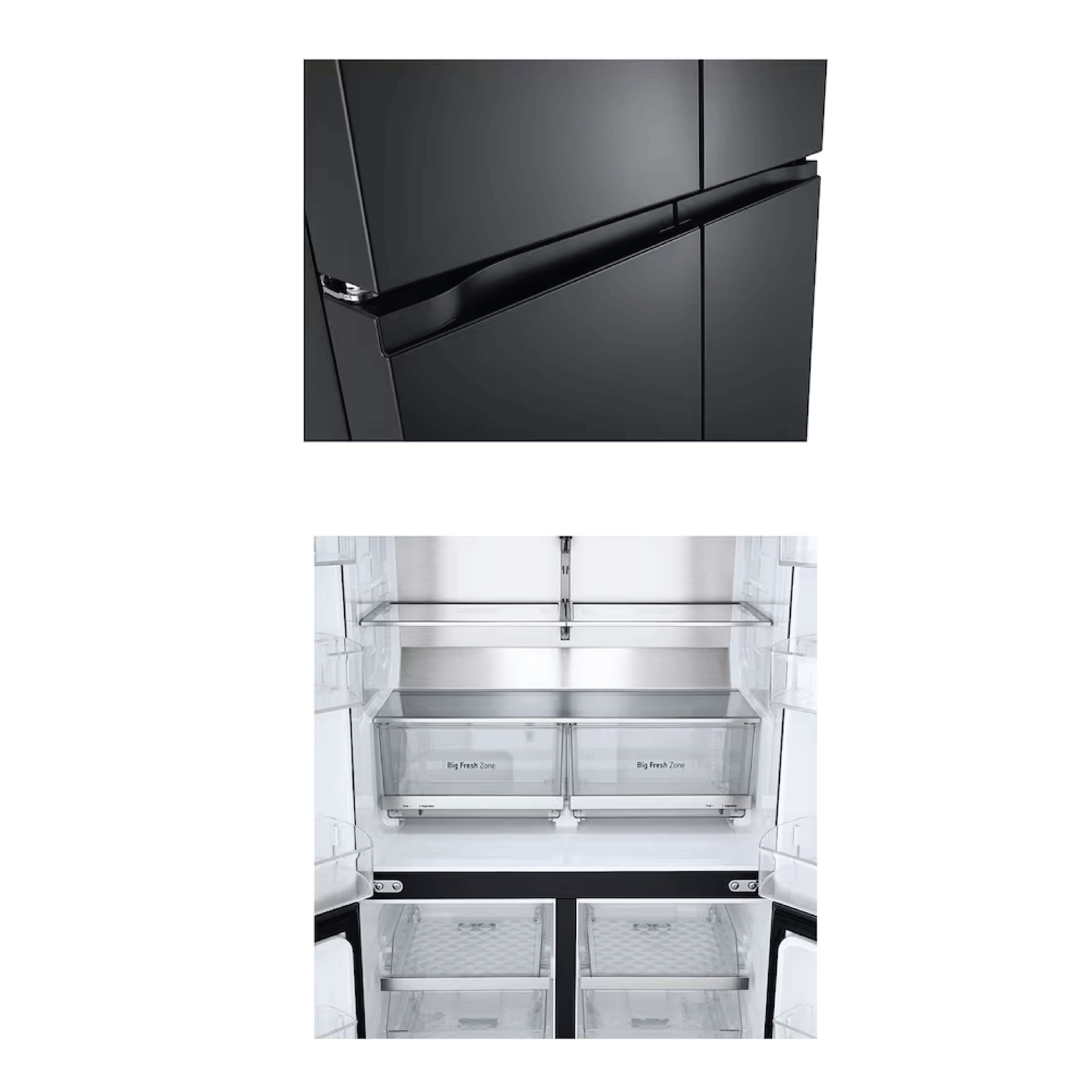 LG Multi Door Refrigerator with Smart Inverter Compressor™ 601L in Essence Black Steel | GF-B6014EV