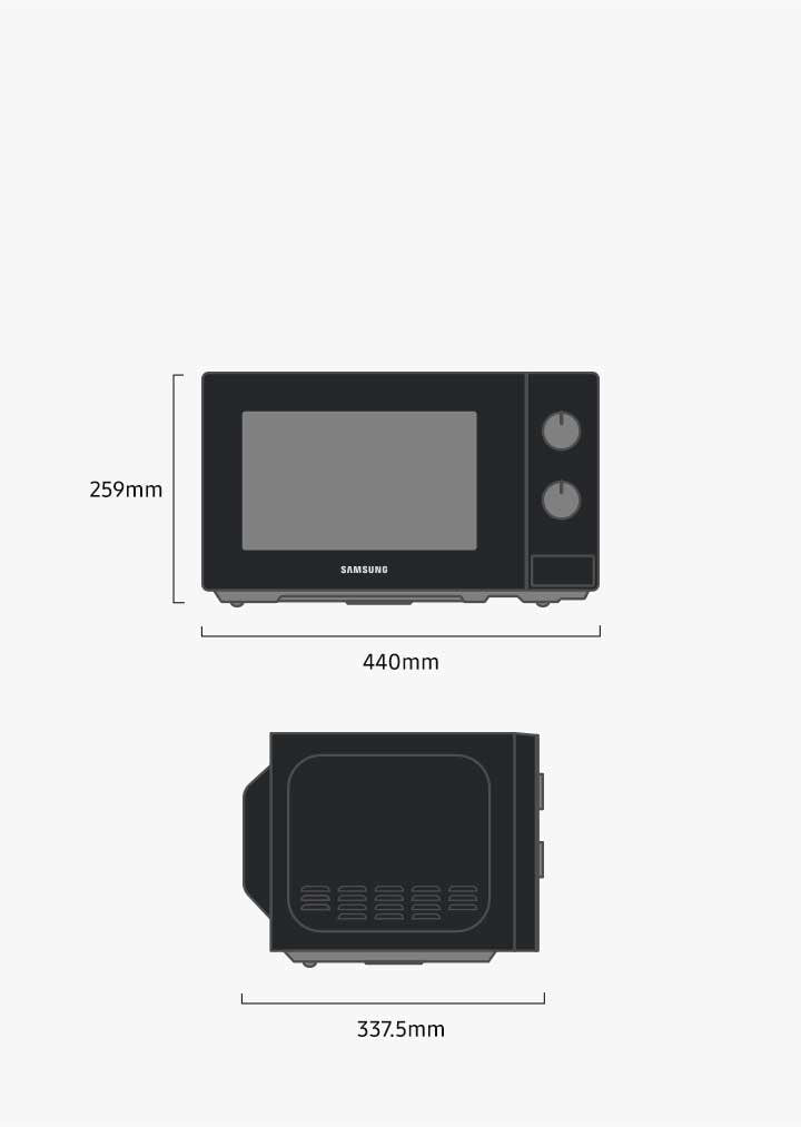Samsung Microwave Oven 20L Solo | MS20A3010
