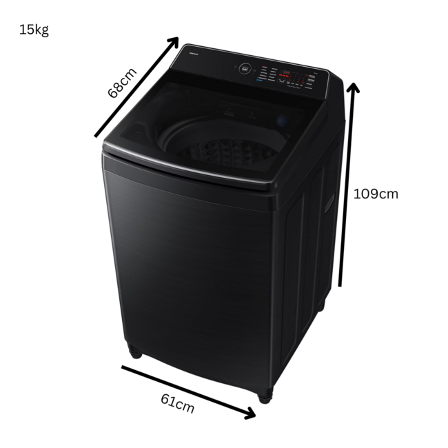 Samsung 15Kg Fully Auto Washing Machine Bespoke AI laundry | WA80F15SSBFQ