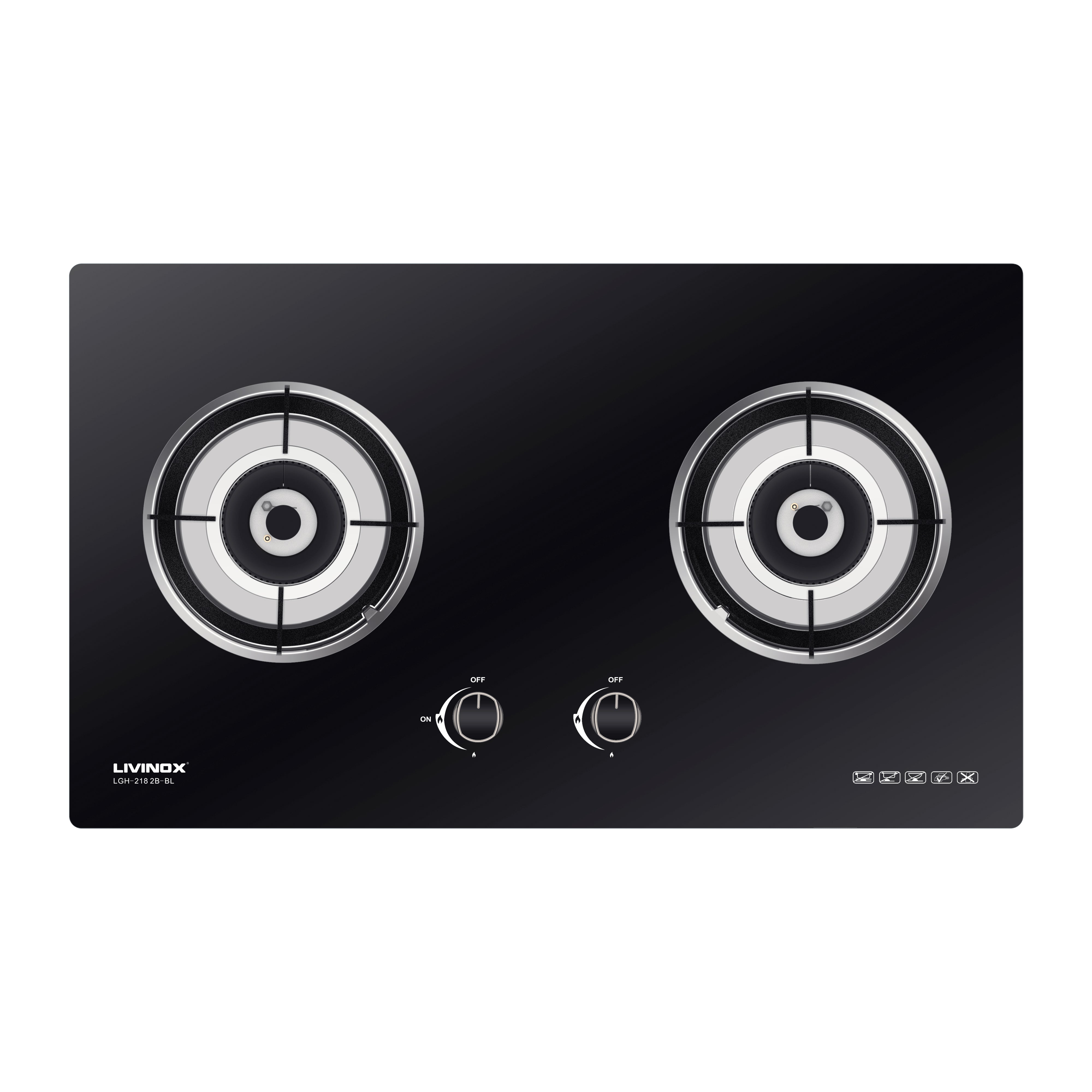 LIVINOX KITCHEN HOB LGH-218 2B-BL