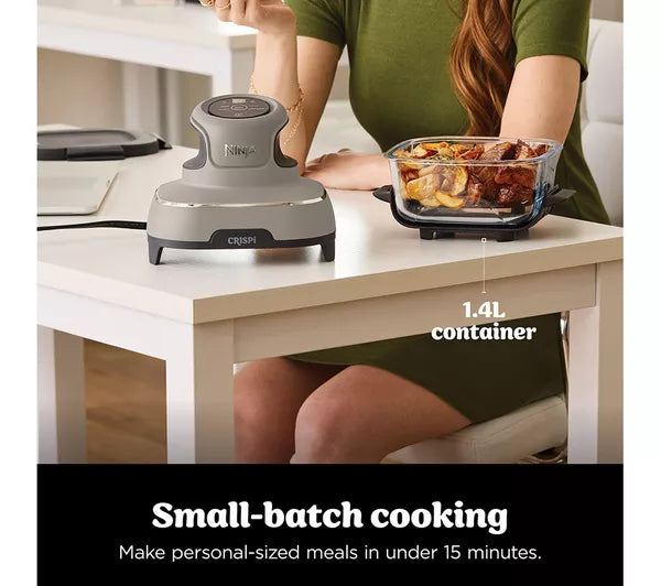 Ninja Crispi Portable Glass Air Fryer (Stone) | FN101
