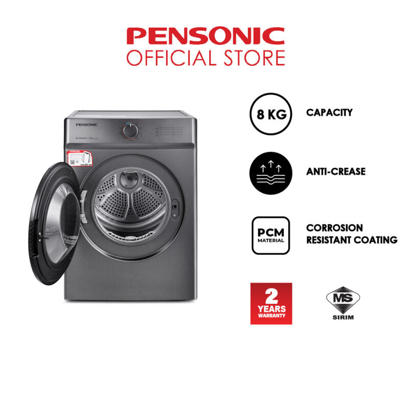 Pensonic Dryer 8Kg | PD-8000V