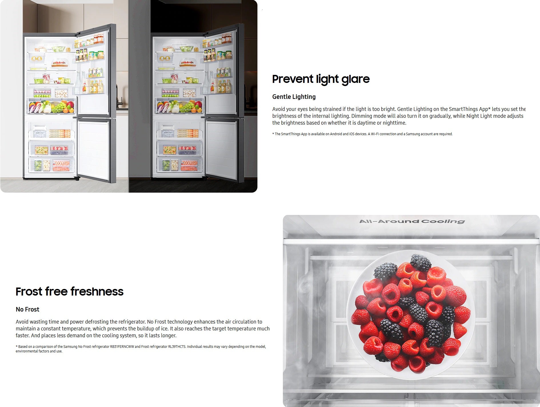 Samsung AI Bottom Mounted Refrigerator 458L Samsung Top Mounted Refrigerator 458L RB45DG600EB1ME