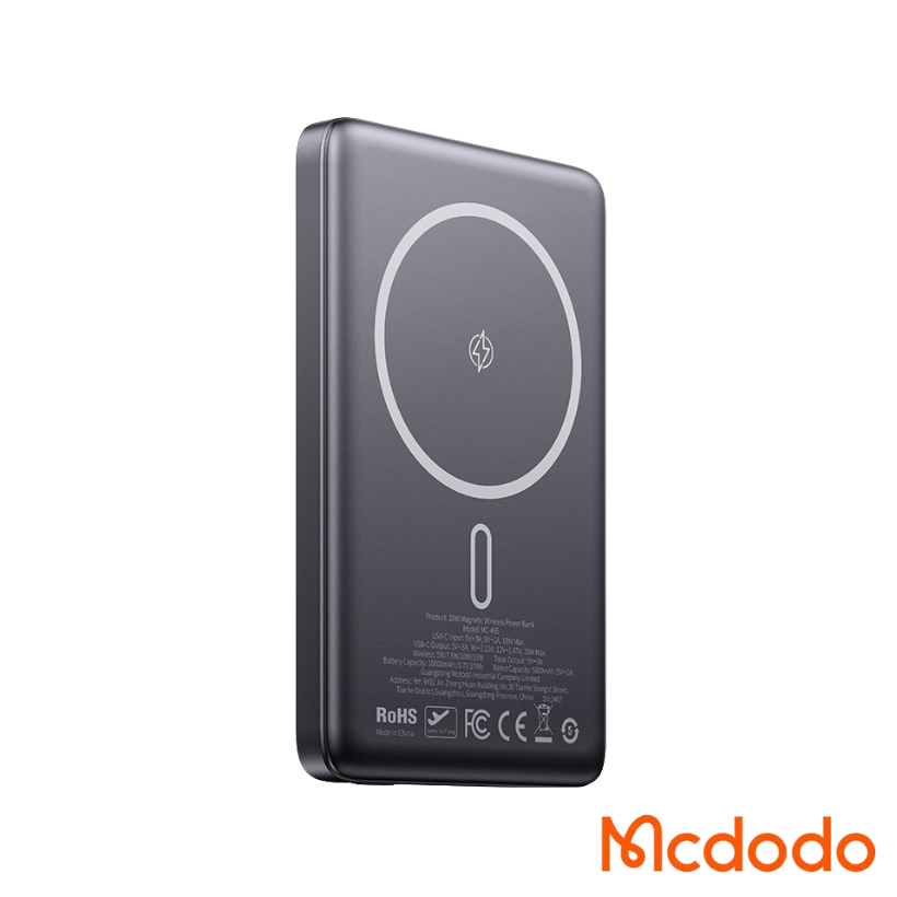 Mcdodo Power Bank Ultra Thin Wireless Black | MC4651
