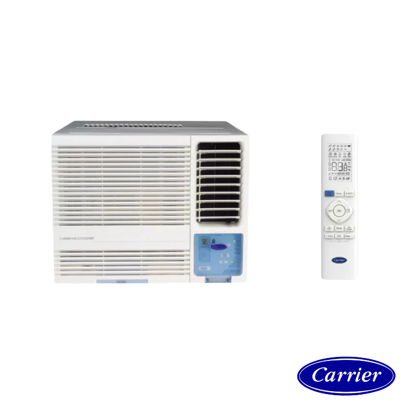 Carrier 2.0Hp R32 Window Type Aircond with Remote Controller | 51KWF018N8FSC