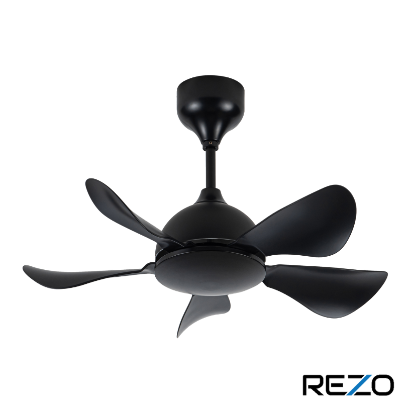 Rezo Signature 32" 5 Blades Ceiling Fan with Remote (Matte Black) | MB32-MERCURY