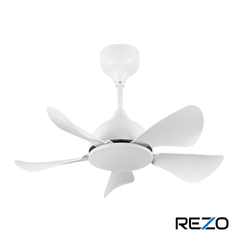 Rezo Signature 32" 5 Blades Ceiling Fan with Remote (Matte White) | MW32-MERCURY