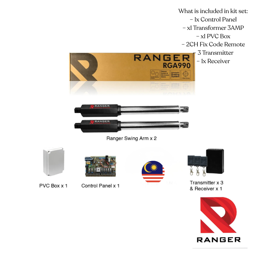 Ranger Swing Arm Auto Gate Motor with Installation | G-RGA990