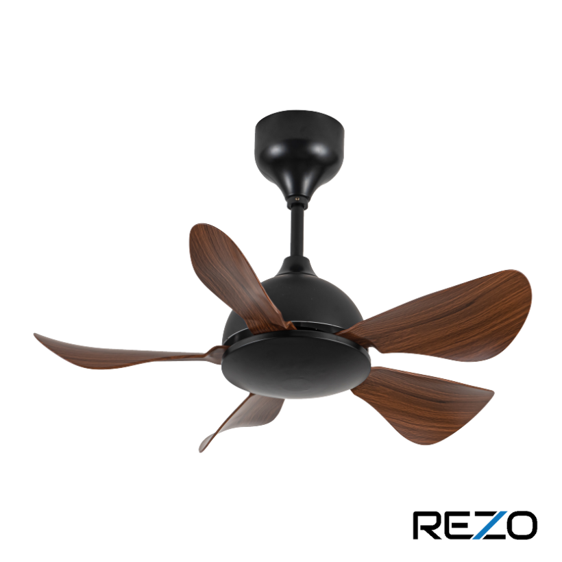 Rezo Signature 32" 5 Blades Ceiling Fan with Remote (Dark Wood) | DW32-MERCURY