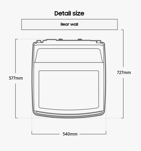 SAMSUNG 9kg Top Load Washer Ecobubble™ | WA90CG4545BDFQ