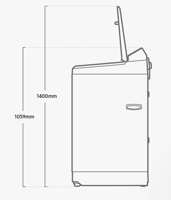SAMSUNG 11kg Top Load Washer | WA11CG5745BYFQ
