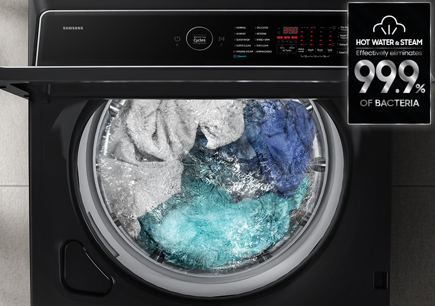 SAMSUNG 19kg Inverter Bespoke Top Load AI Washer | WA80F19B9BFQ