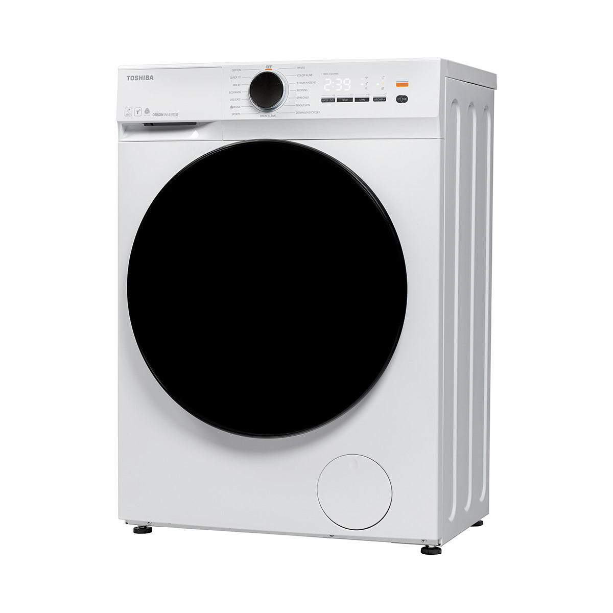 TOSHIBA 8.5KG Inverter Ufb Iot Aroma Front Loading Washer (WHITE) | MODEL : TWE85BUT21UWM(WW)