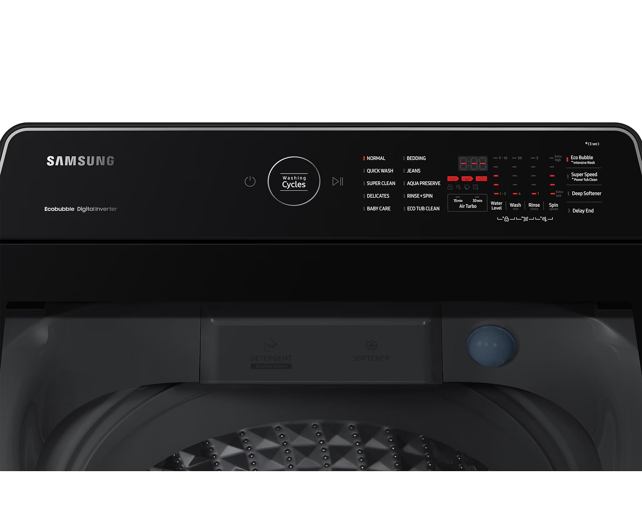 SAMSUNG 11kg Top Load Washer | WA11CG5745BYFQ