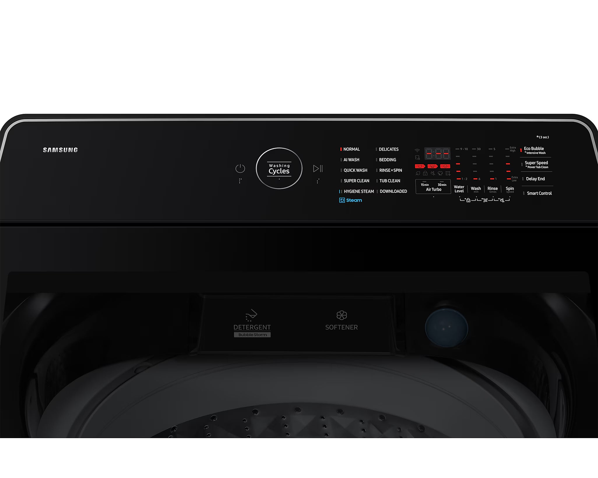 SAMSUNG 19kg Inverter Bespoke Top Load AI Washer | WA80F19B9BFQ