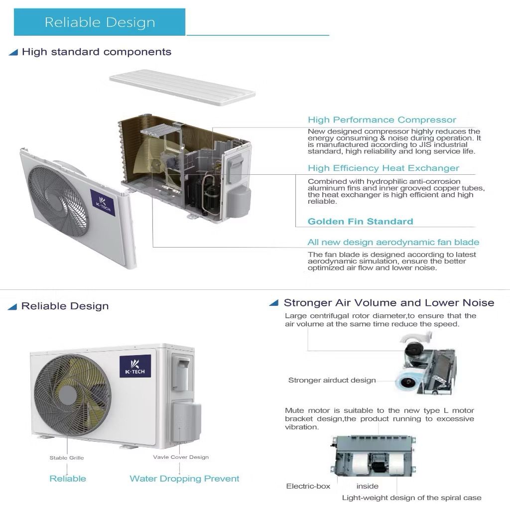KTECH 1.0Hp Wall Mounted Aircond | SMFC09B-3A1A3NA