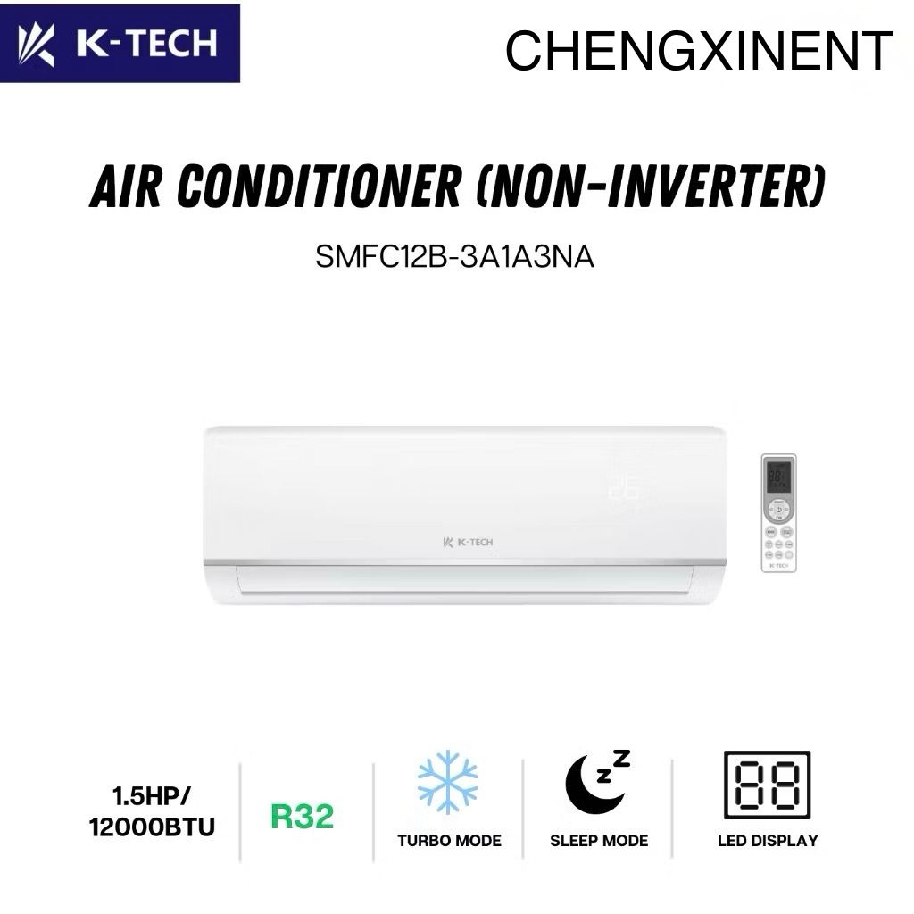 KTECH 1.0Hp Wall Mounted Aircond | SMFC09B-3A1A3NA