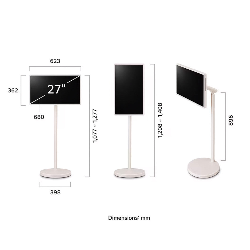 LG 27-inch StanbyME 2 Touch Screen Portable TV | 27LX6TDGA