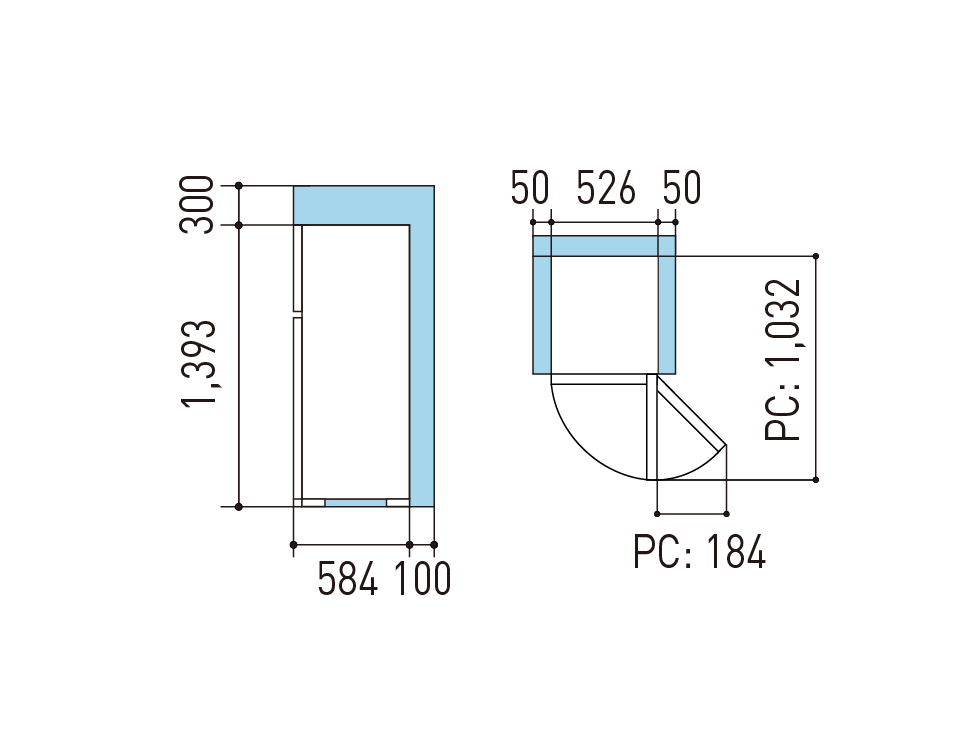 Panasonic Refrigerator 187L NR-BA229PKSG