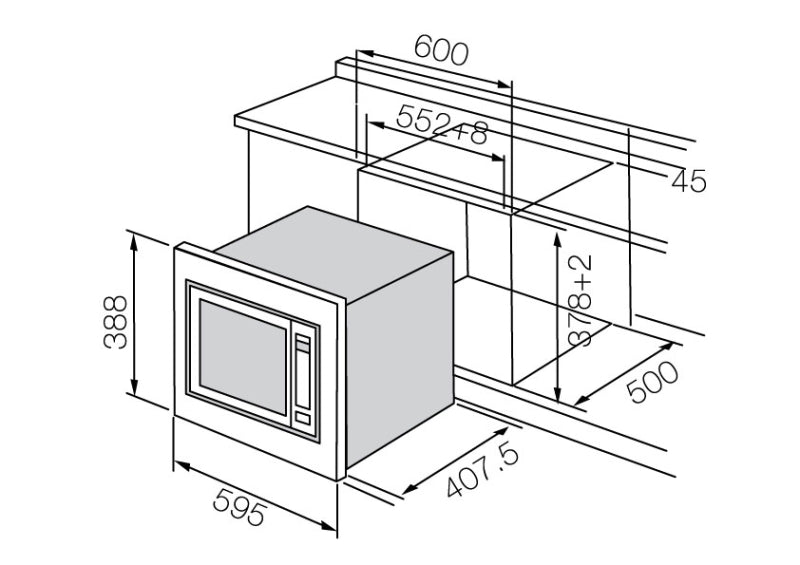 RUBINE KITCHEN BUILT-IN OVENS & MICROWAVES RMO-934SS-GD34X