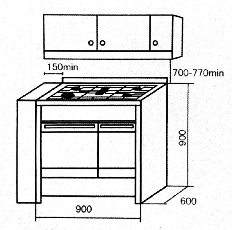 RUBINE STANDING RANGE COOKER Model: RRC-GRANDERA-PRO928-SS
