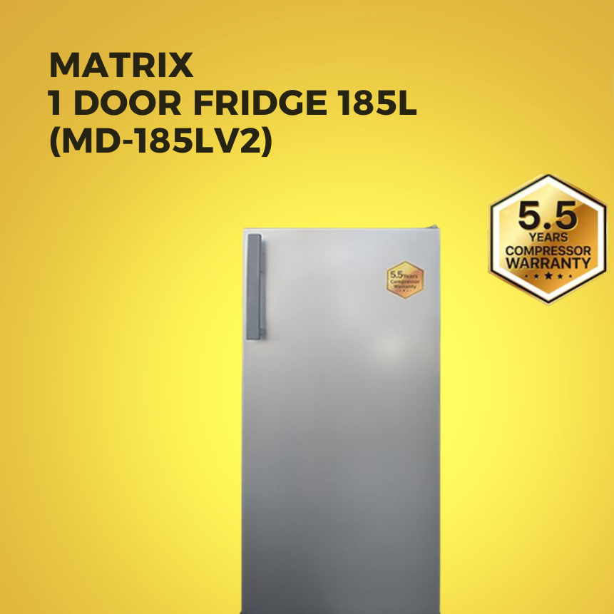 MATRIX 1 DOOR 185L FRIDGE | MF-185LV2