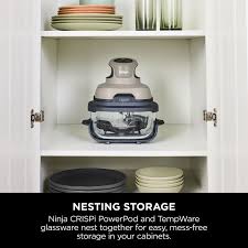 Ninja Crispi Portable Glass Air Fryer (Stone) | FN101