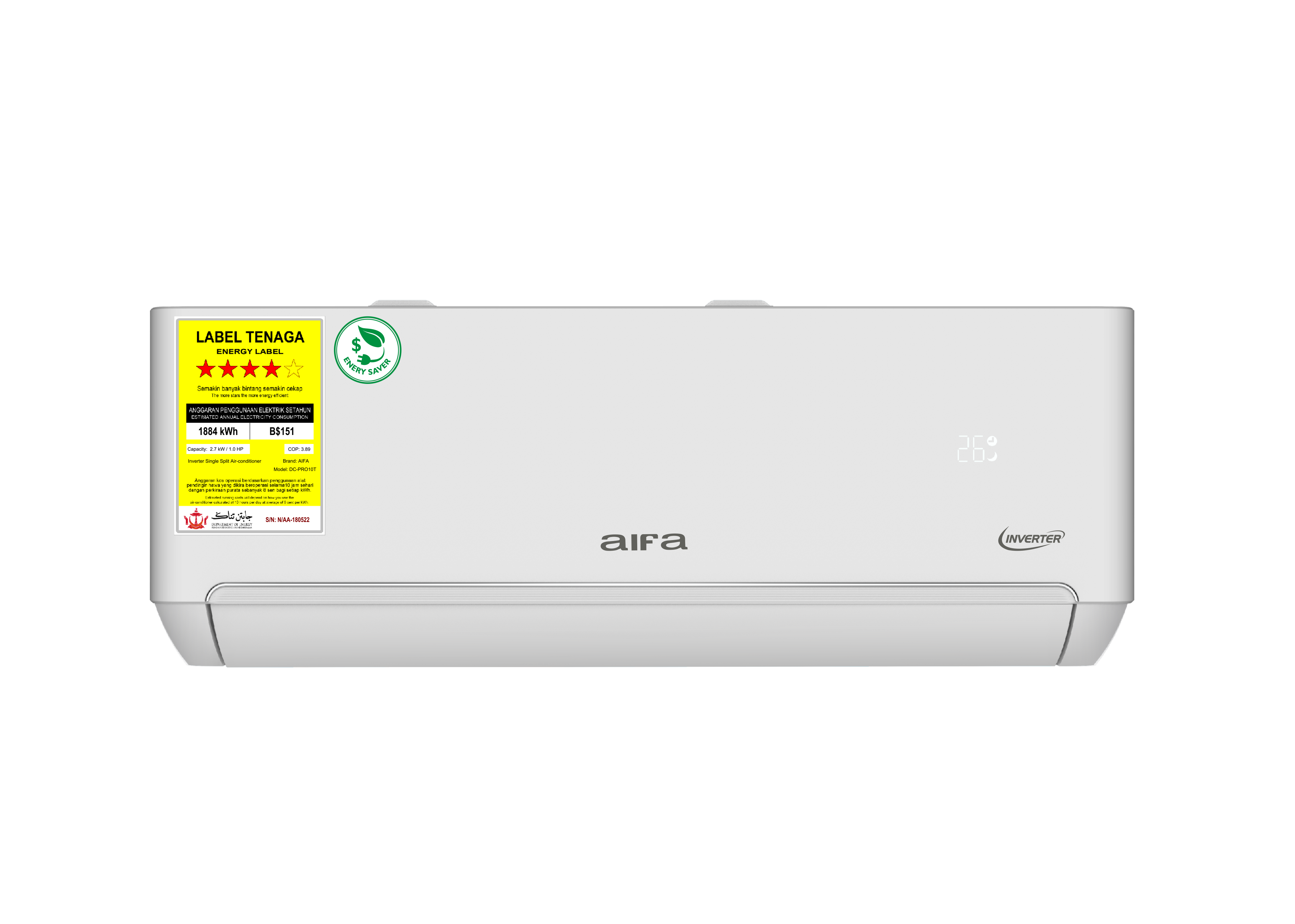 AIFA DC-PRO14T 1.5HP Split Type Inverter Aircon