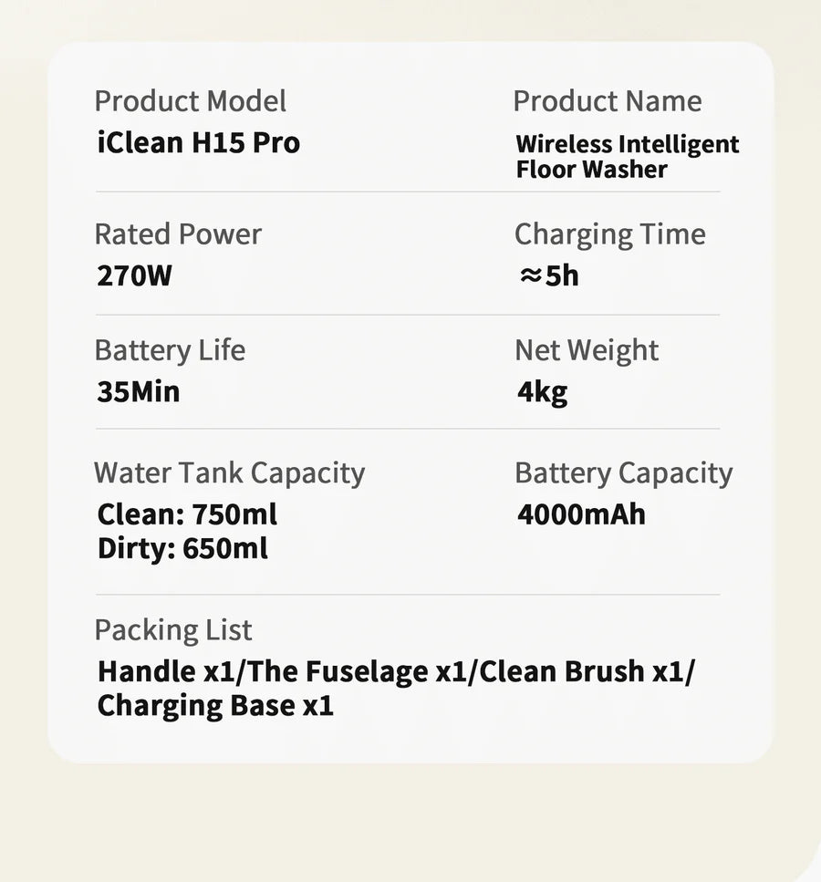 Airbot IClean Wet & Dry Vacuum Cleaner |H15 Pro