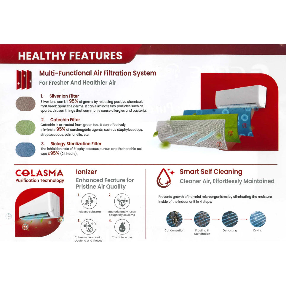 Gree 1.5HP Non-Inverter Split Aircond | G23P-12N