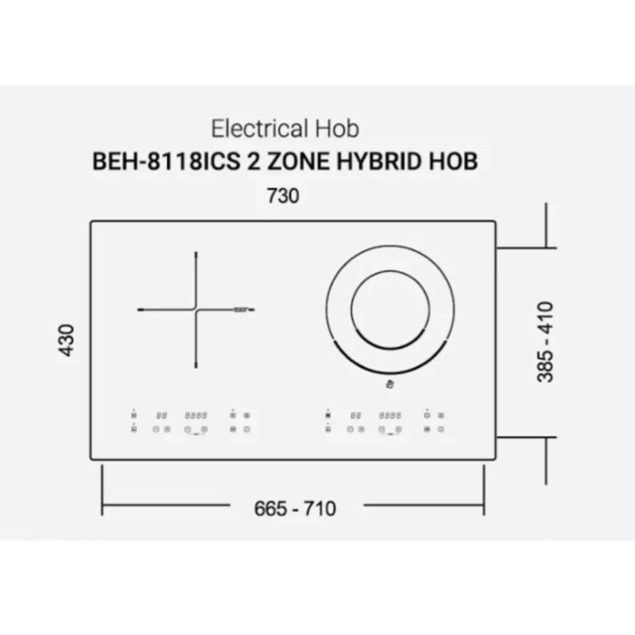 Banca Electrical Hobs | BEH-8118ICS