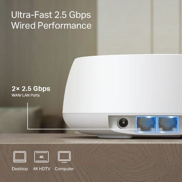 Tapo Mesh WiFi System (1 Pack) | Deco BE25
