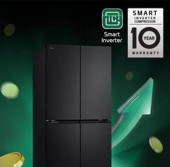 LG 464L Multi Door Refrigerator Matte Black - GF-B4544EF