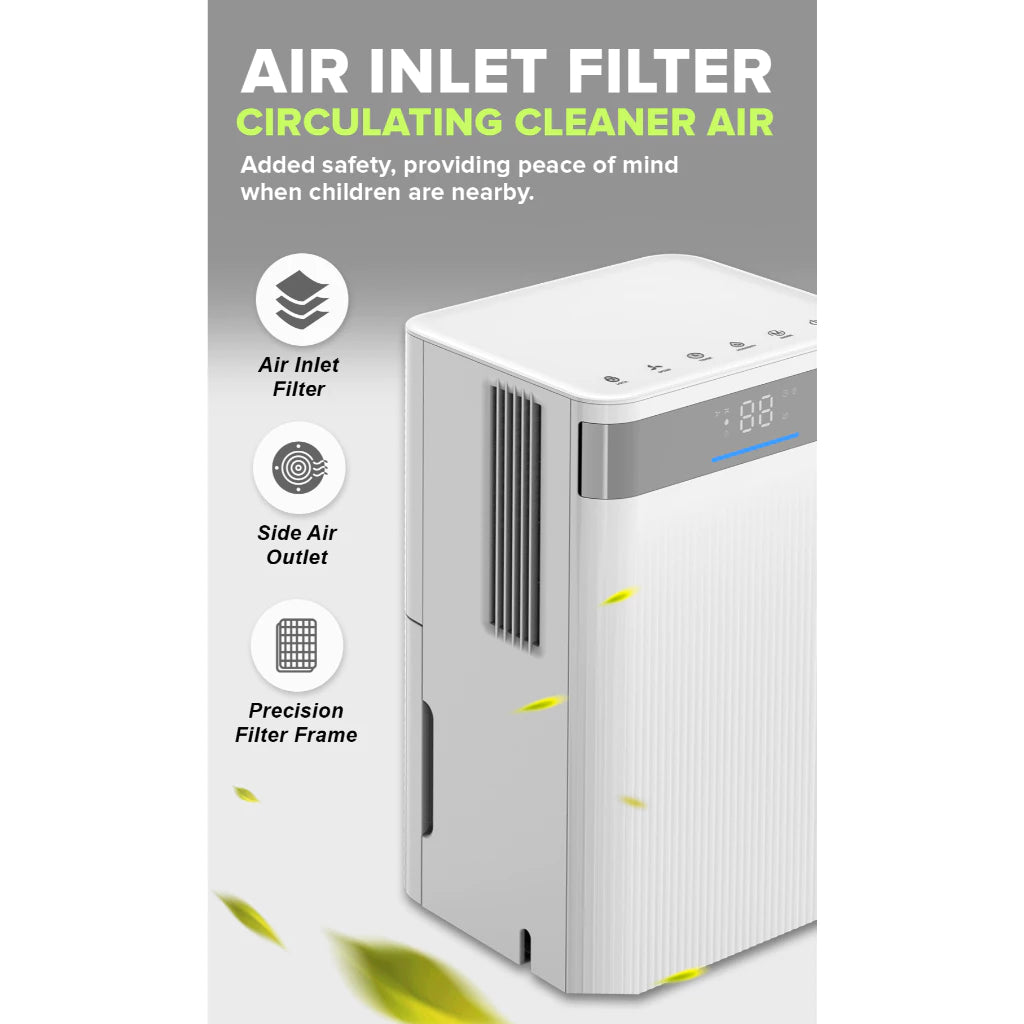 Cornell 12L 30L Dehumidifier, High Coverage Area with Real Time Display CDHE30L